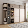 Home bedroom corner wardrobe desk integrated L-shaped dressing table multi-functional cloakroom wardrobe
