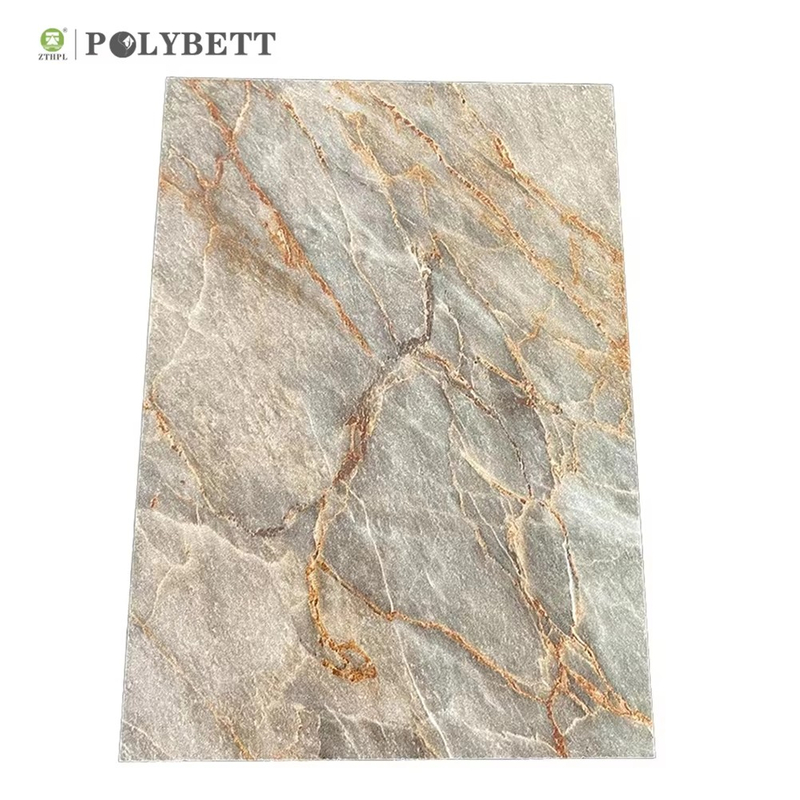 New Design Fireproofing Waterpoof And Anti-bacterial Grey Color Marble Formica Hpl Board With Low Price