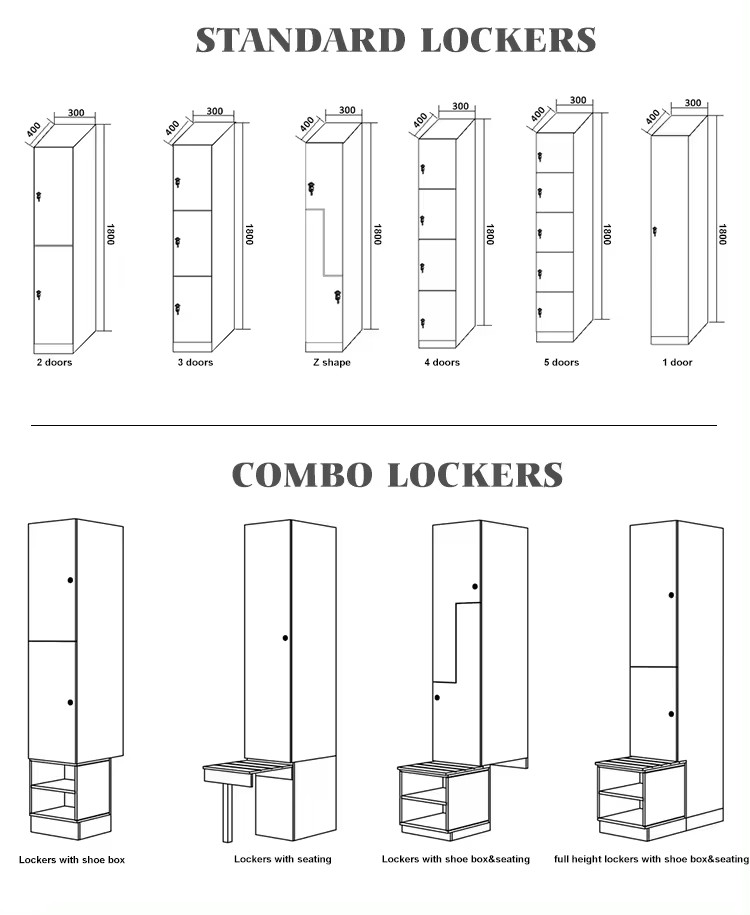 locker storage cabinet for school hpl