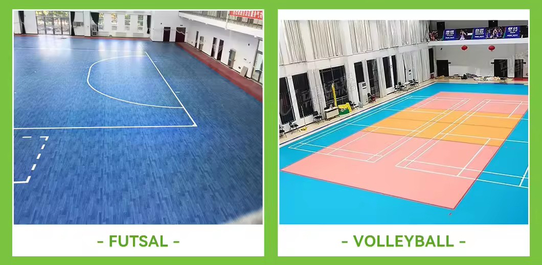 volleyball court used pvc sports floor