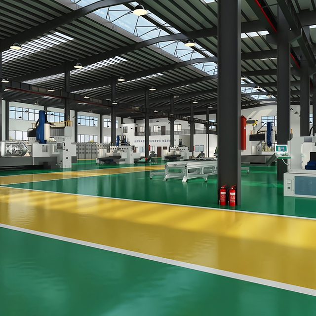 PVC Plastic Polymer Heavy Loads And Traffic Non-slip Industrial Workshop Flooring for Warehouse