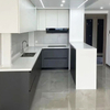 Modern imported diy modular aluminum kitchen cabinets design with glass from china