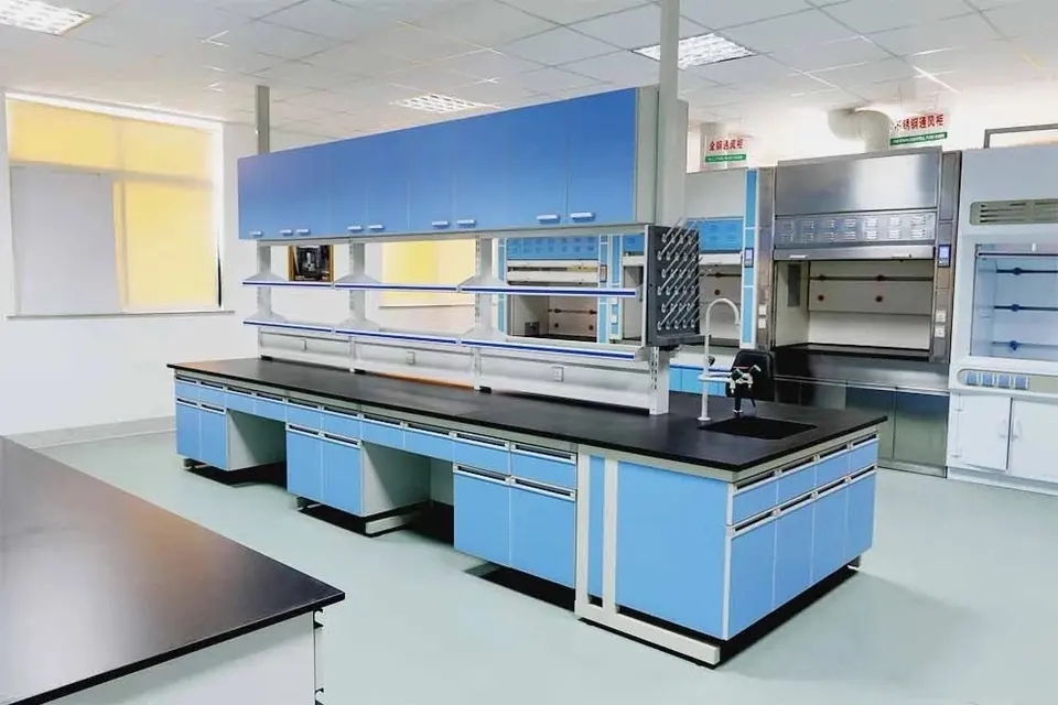 Hot selling electronic lab bench Laboratory Furniture Chemical Resistant Workstation made in China