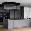 Modern new model furniture modular black small kitchen wall cabinet