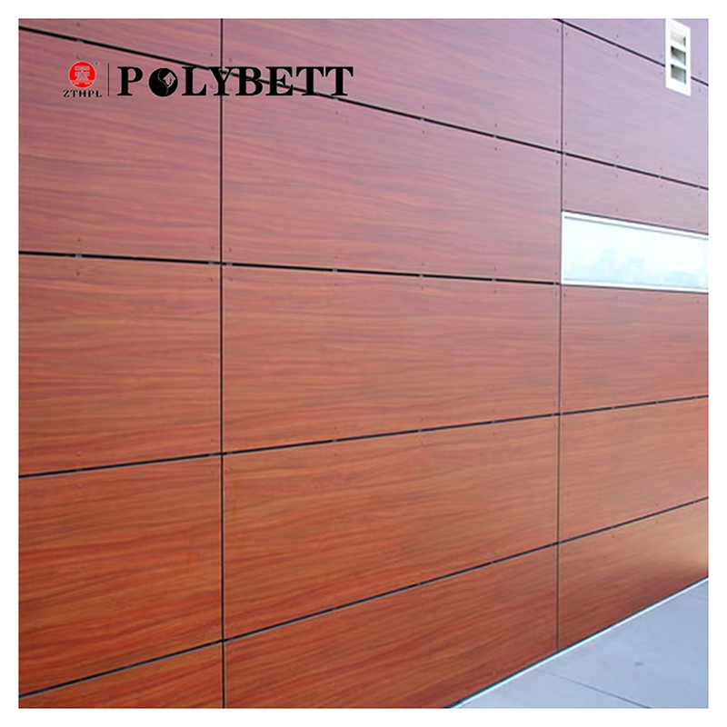 1220*2440mm Hpl Glossy polybett/ High Quality Exterior Hpl Panel 
