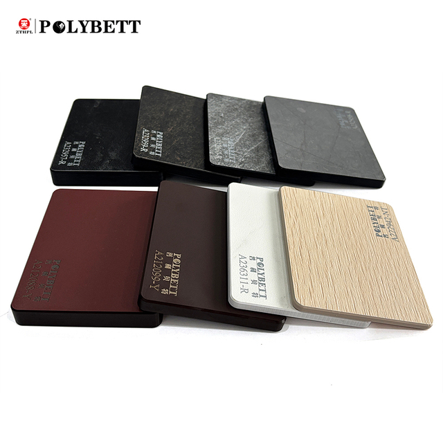 Polybett Compact Color Core HPL Solid Color Laminate for Kitchen Cabinet Toilet Partition Lab Countertop