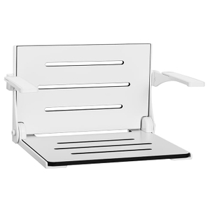 Sturdy Stainless Wall Mount Fold-up Disabled Elderly Shower Seat