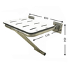 Sturdy Stainless Wall Mount Fold-up Disabled Elderly Shower Seat
