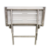 Sturdy Stainless Wall Mount Fold-up Disabled Elderly Shower Seat